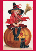 Enchantement d'Halloween avec un chat noir